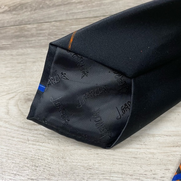 JERRY GARCIA TIE BLACK ORANGE BLUE PLANT PERSON COLLECTION 61 - Picture 3 of 8